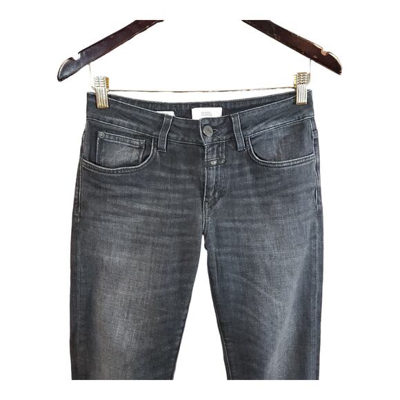 Closed Baker Mid-rise Ankle Skinny Jeans in Faded Black Lived-in Wash Women's 26 - Picture 4 of 10